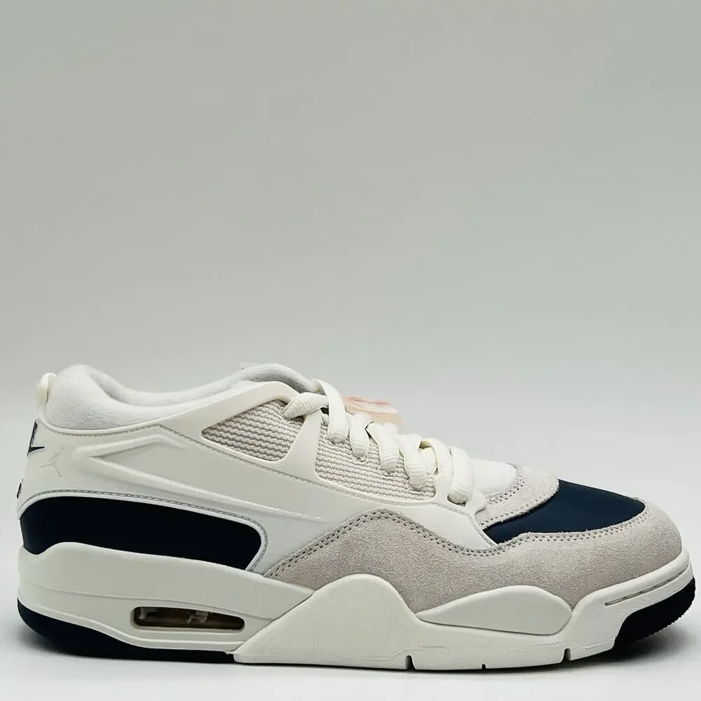 Nike Air Jordan 4 RM Sail Midnight Navy Sneaker FQ7939 107 Mens Size 9 Shoe New
